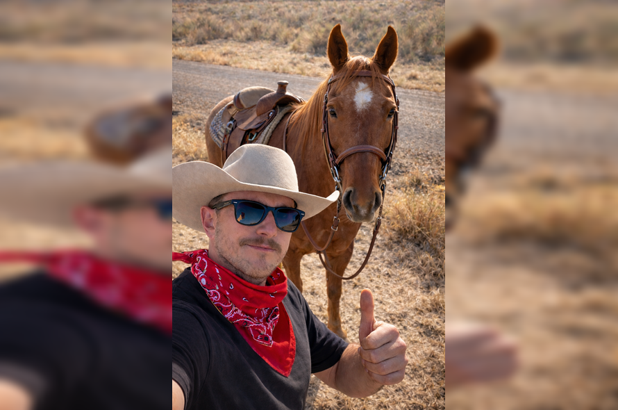 Rotina de pecuária no Wyoming