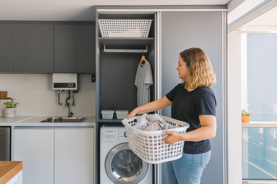 Área de serviço bem planejada