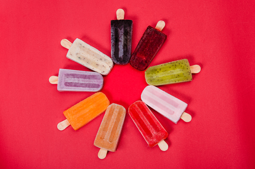 Paleta mexicana com fruto nativo